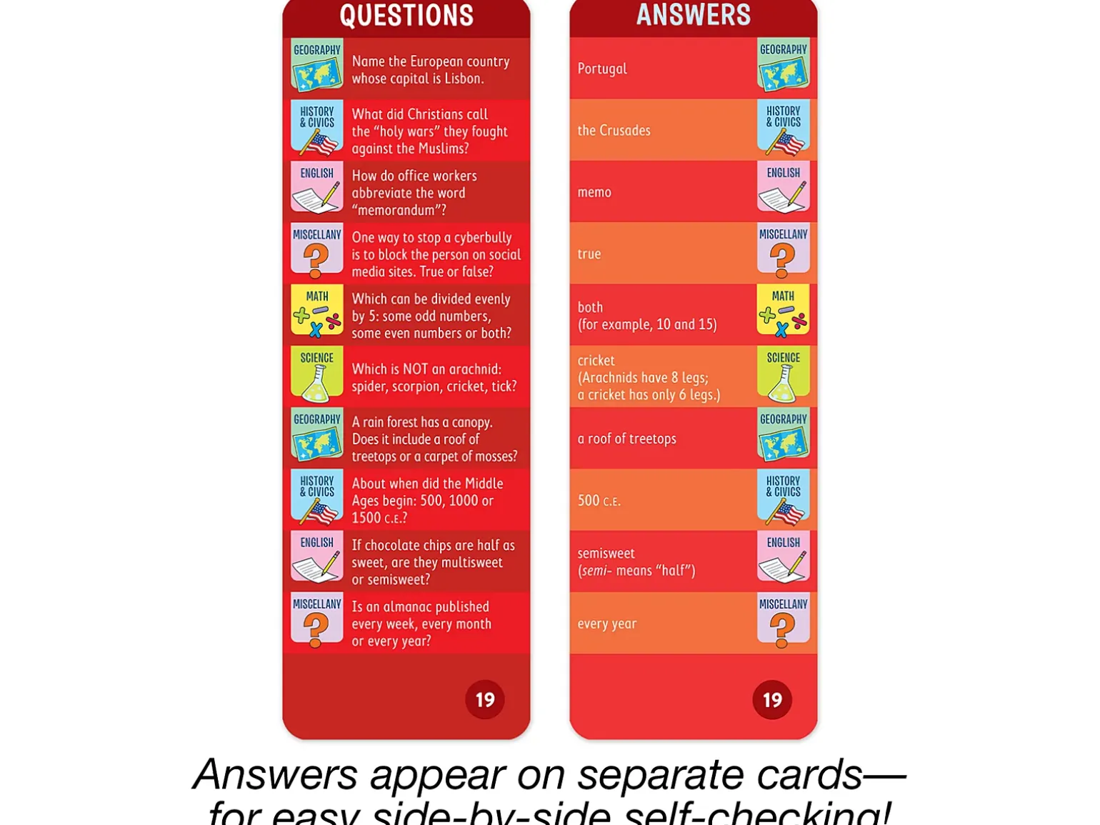 Brain Quest Challenge Cards - Gr. 6