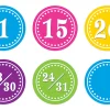 Bright Circle Calendar Mini Accents