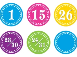 Bright Circle Calendar Mini Accents