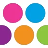 Bright Colors Circle Accents