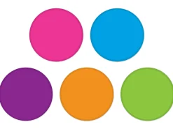 Bright Colors Circle Accents