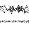 Brights 4Ever Black & White Star Border