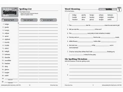Building Spelling Skills Workbook - Gr. 4