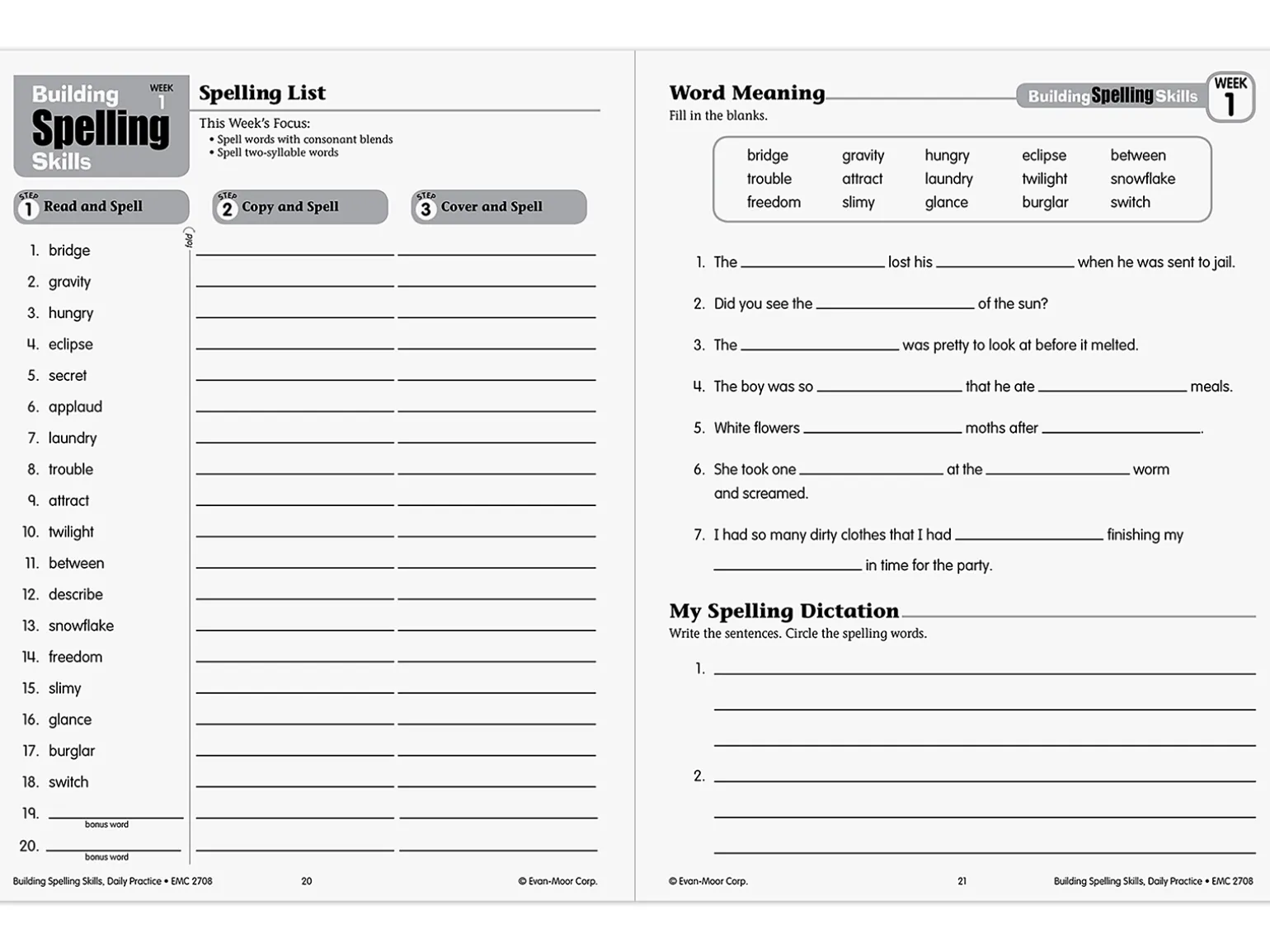 Building Spelling Skills Workbook - Gr. 4