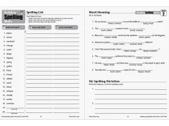 Building Spelling Skills Workbook - Gr. 4