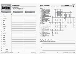 Building Spelling Skills Workbook - Gr. 5