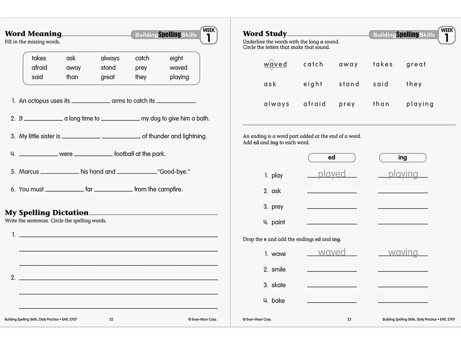 Building Spelling Skills Workbook - Gr. 3