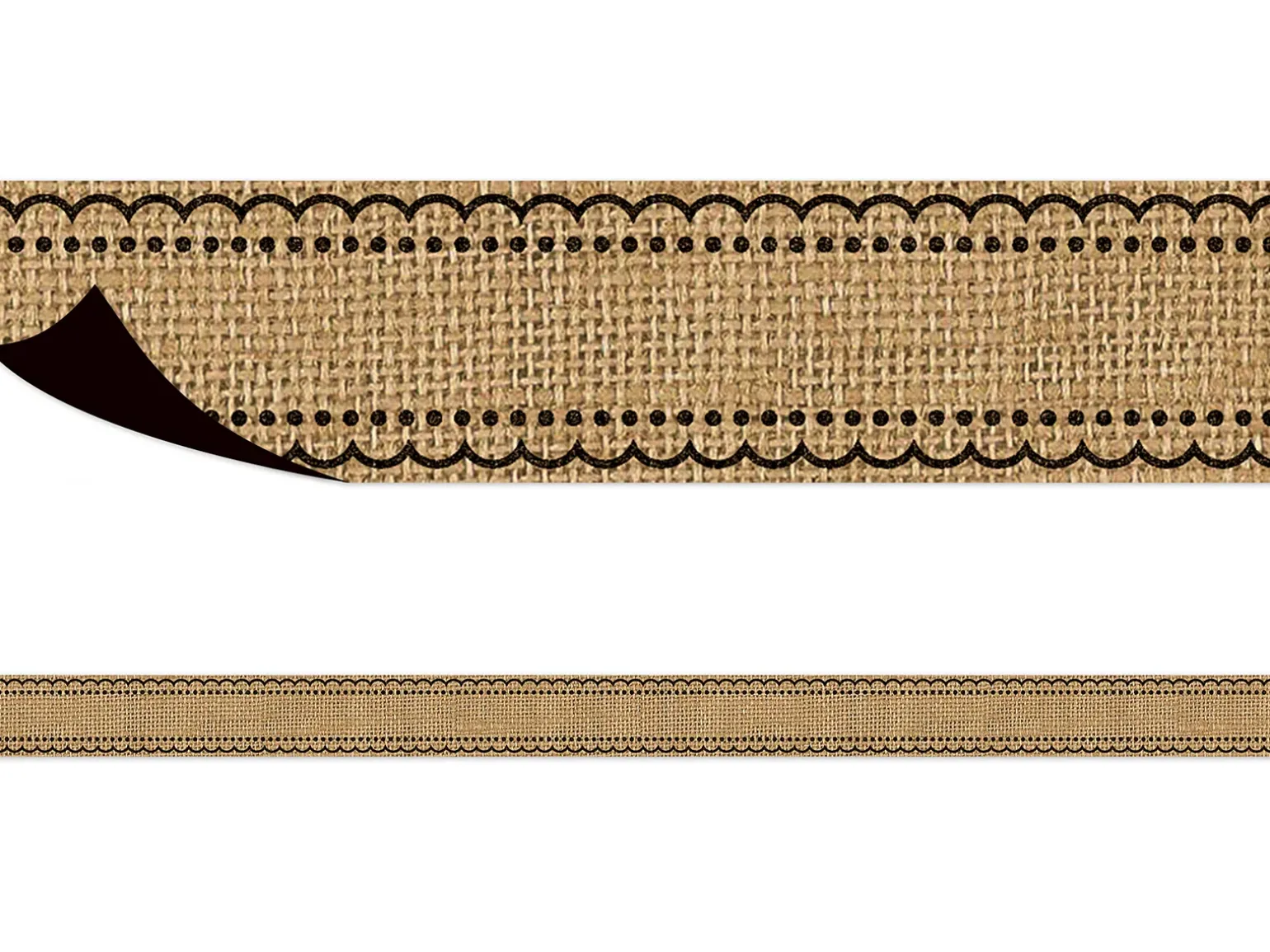 Burlap Magnetic Border