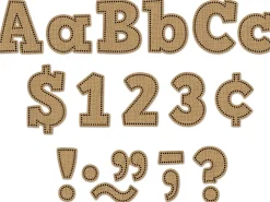 Burlap 4" Punch-Out Letters