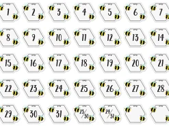 Busy Bees Calendar Mini Accents