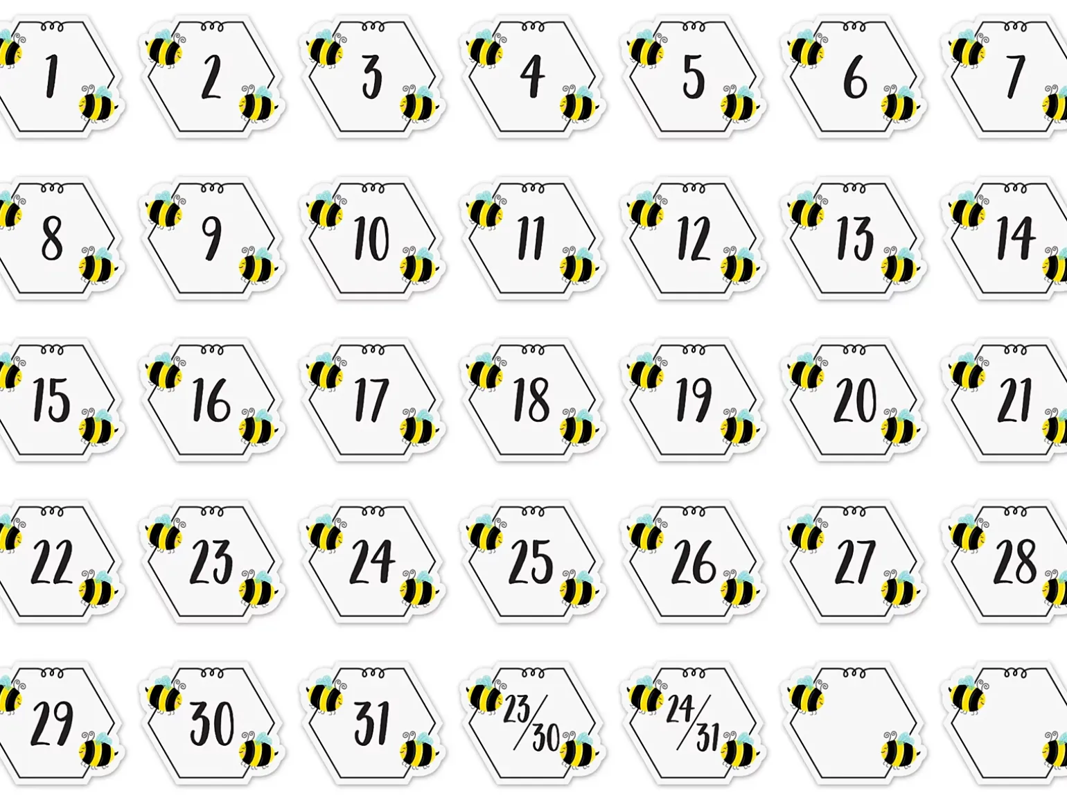 Busy Bees Calendar Mini Accents