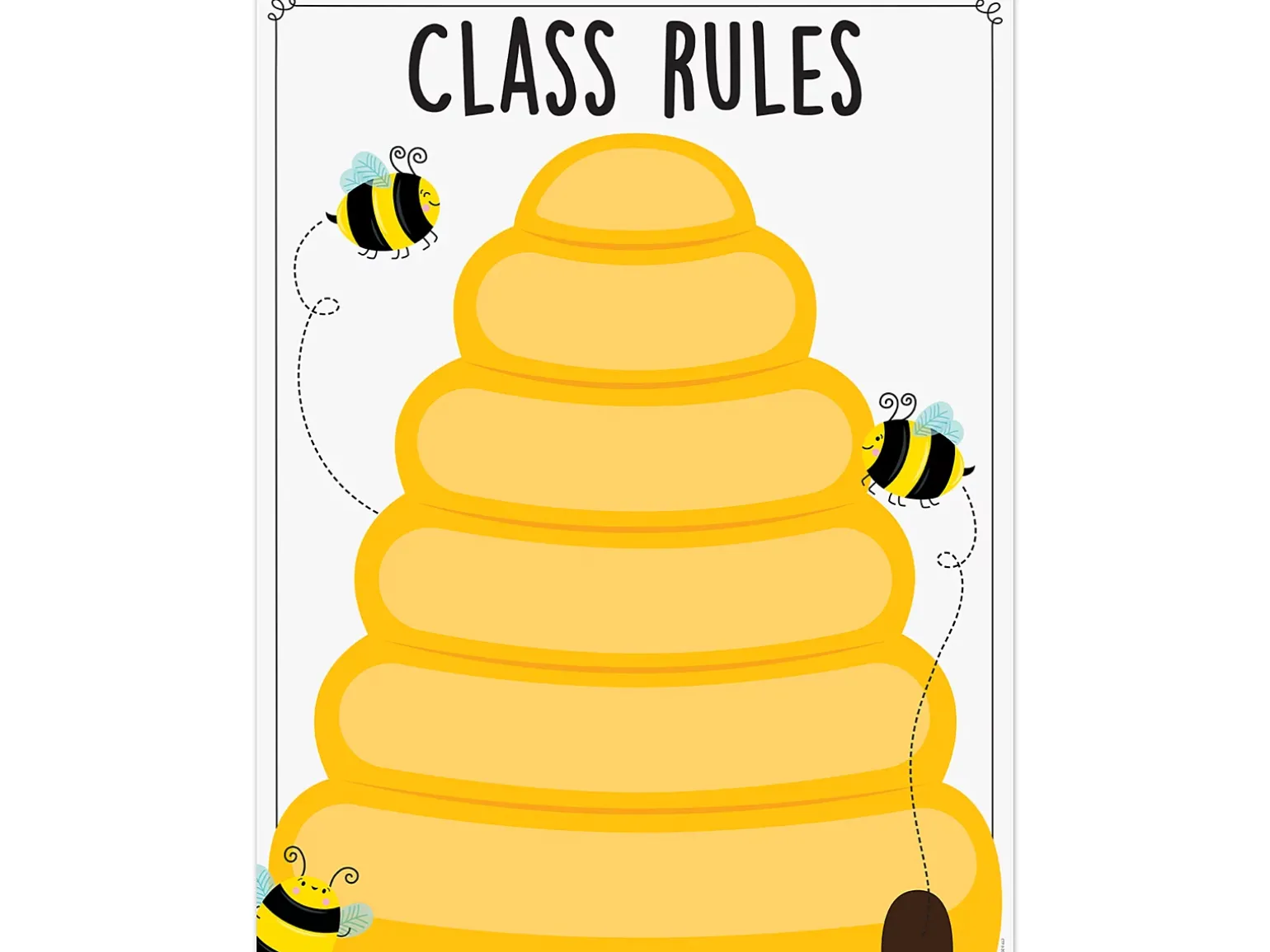 Busy Bees Classroom Rules Poster