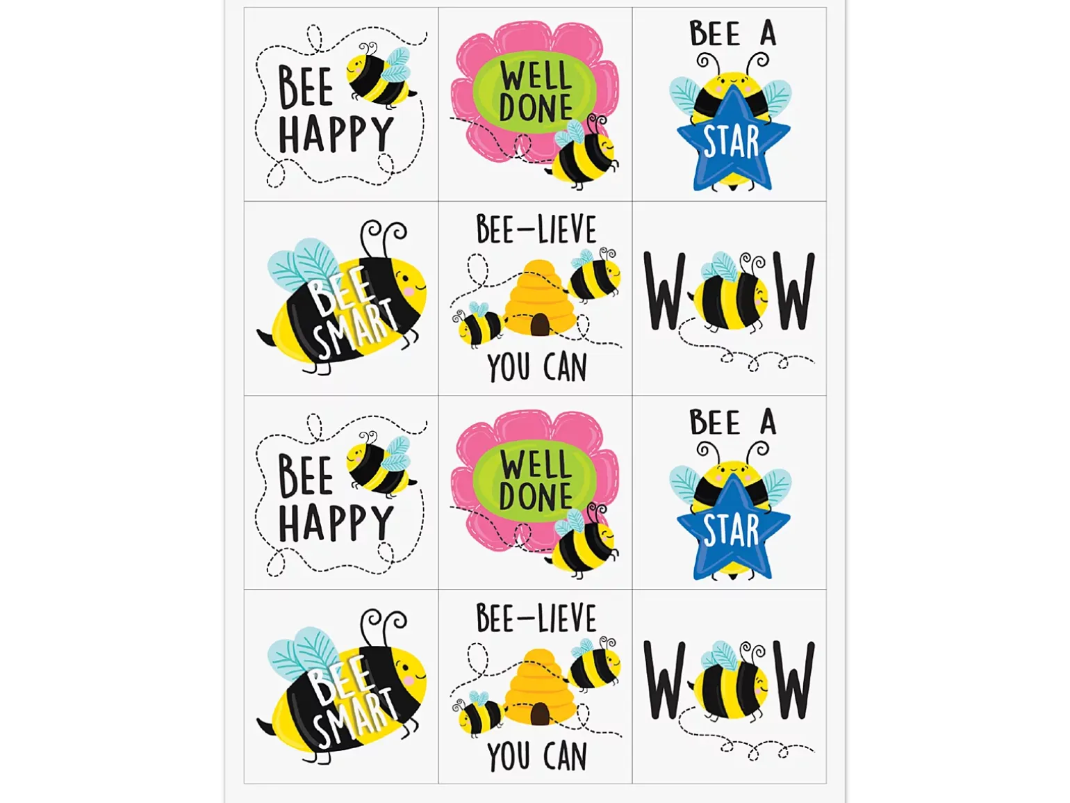 Busy Bees Motivational Stickers