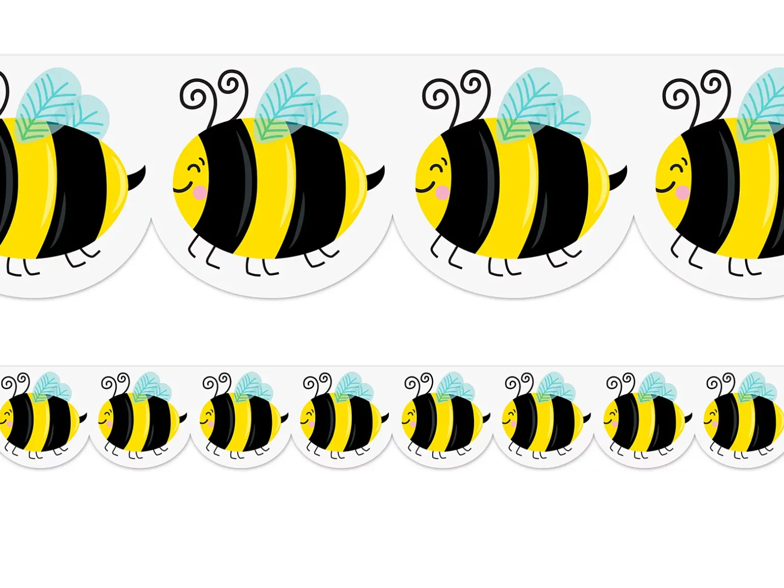 Busy Bees Scalloped Border