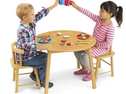 Butcher-Block Table and Chair Set