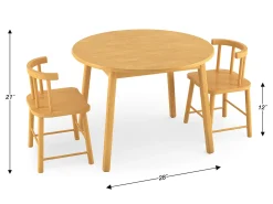 Butcher-Block Table and Chair Set