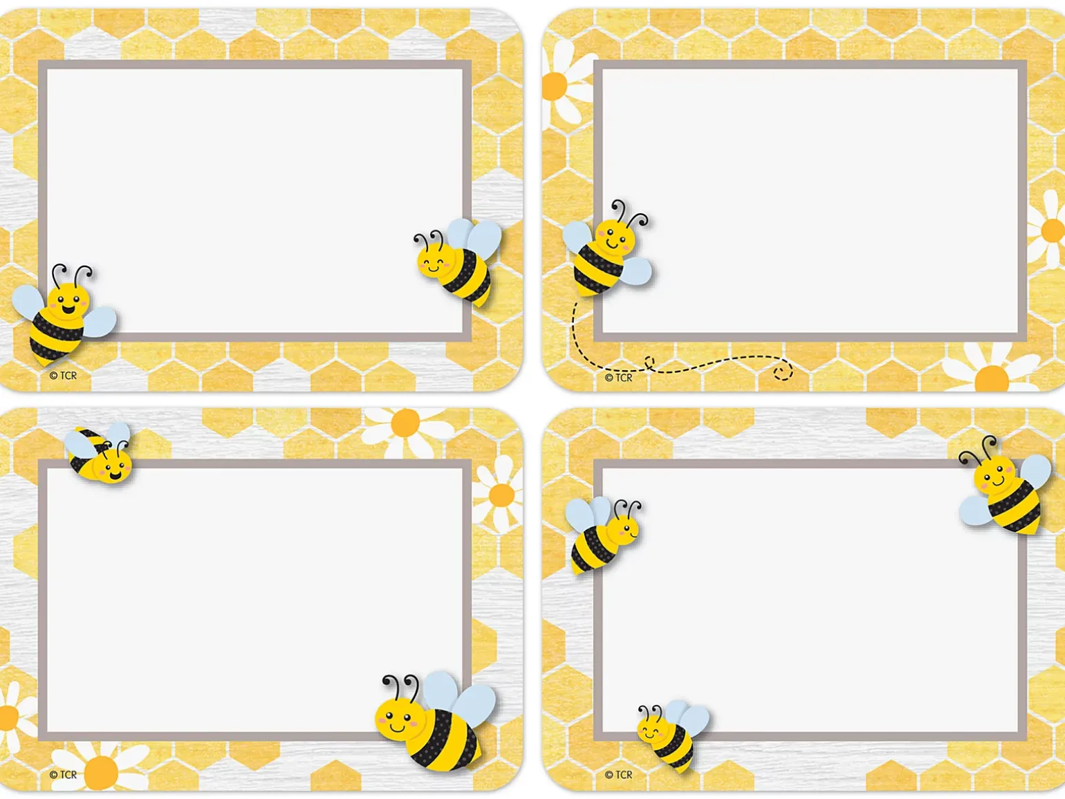 Buzzing Bees Name Tags