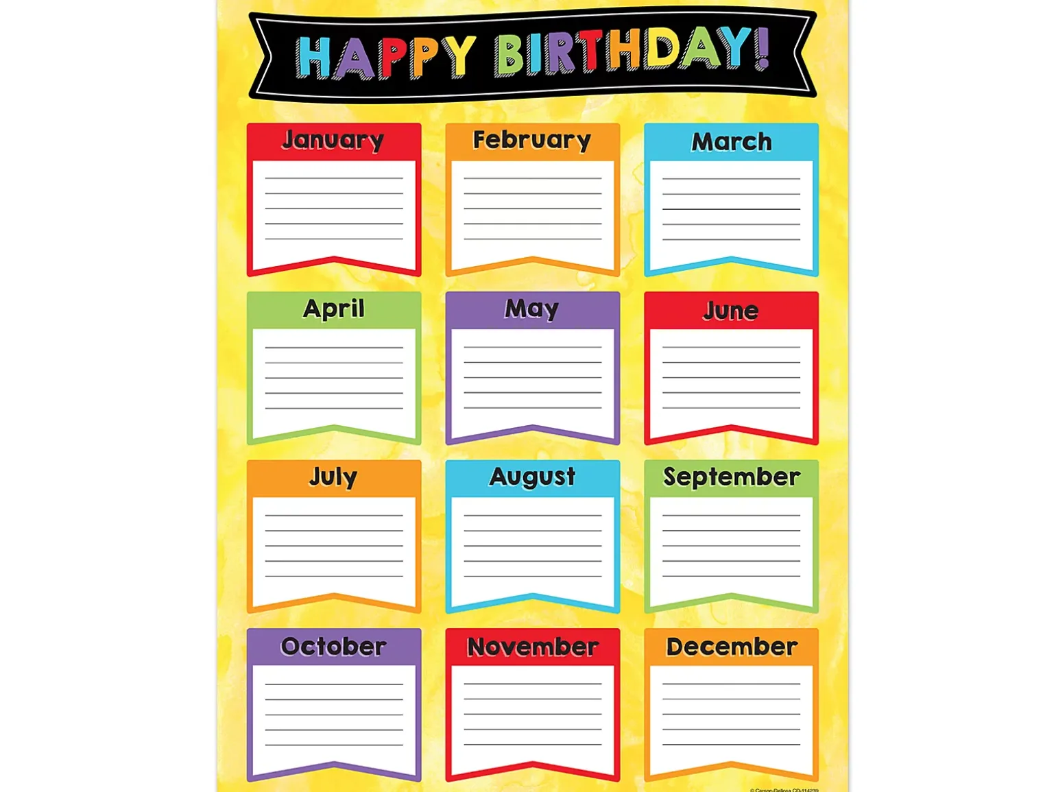 Celebrate Learning Birthday Poster