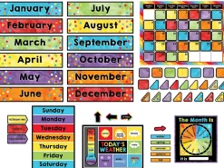 Celebrate Learning Calendar Bulletin Board Set