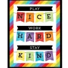 Celebrate Learning Play Nice, Work Hard, Stay Kind Poster