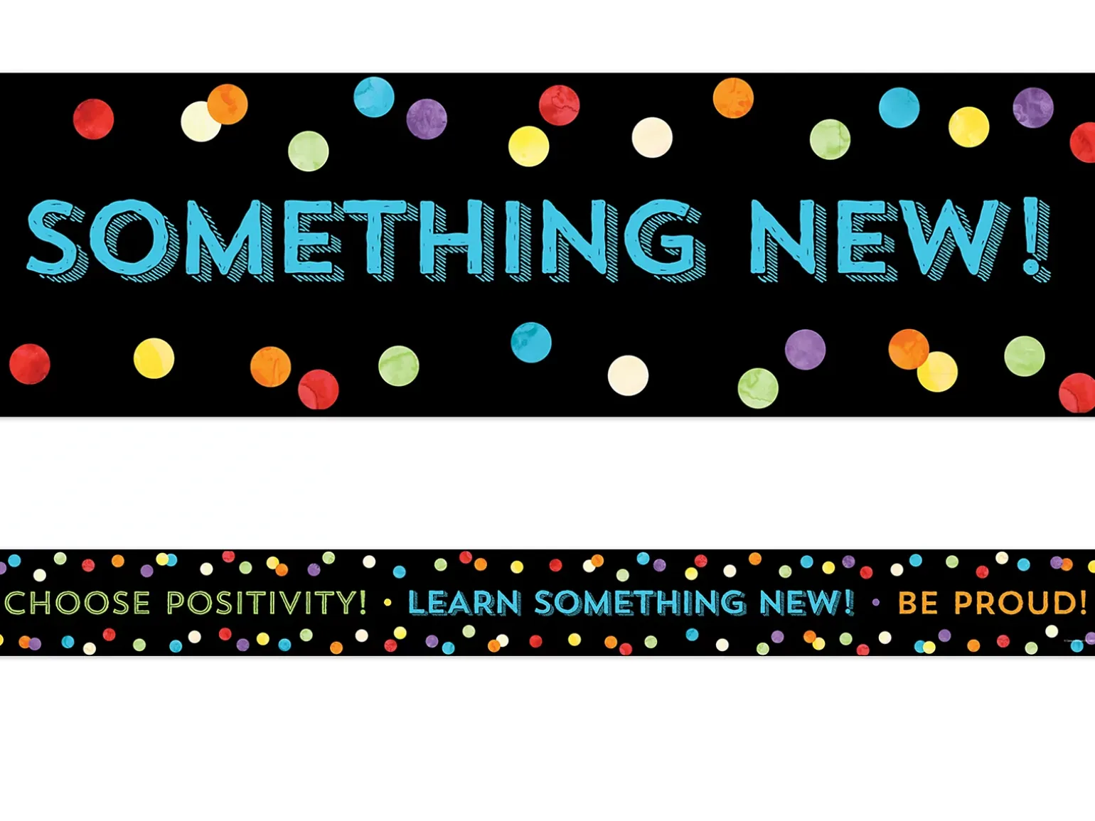 Celebrate Learning Think Positive Border