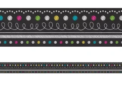 Chalkboard Brights Dot & Loop Border
