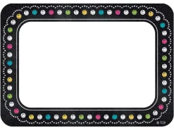 Chalkboard Brights Name Tags