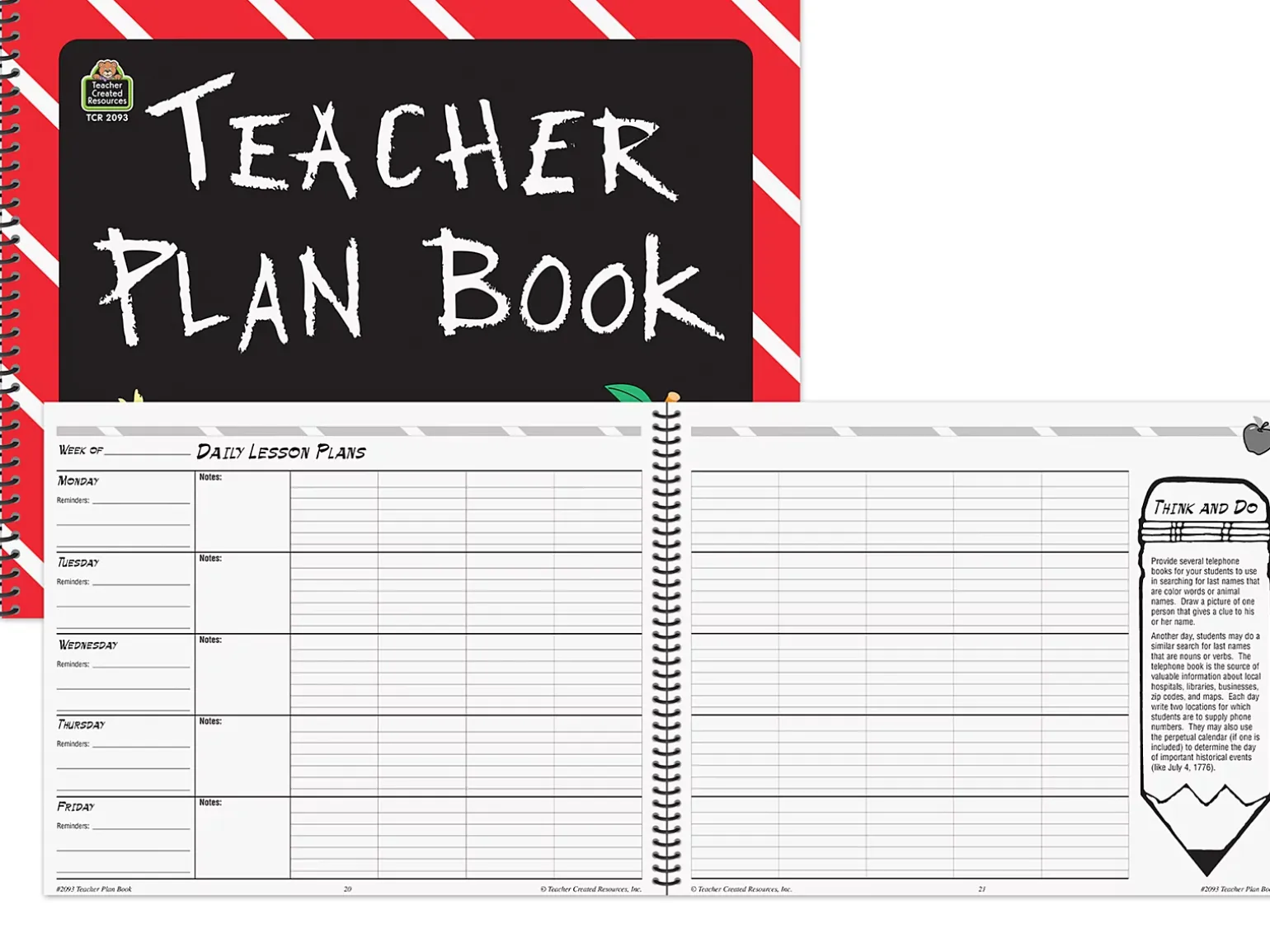 Chalkboard Lesson Plan Book