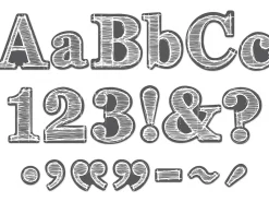 Chalkboard 4" Punch-Out Letters
