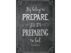 Chalk It Up! By Failing to Prepare… Poster