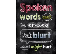 Chalk It Up! Spoken Words Can’t Be Erased Poster
