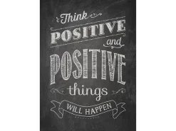 Chalk It Up! Think Positive Poster