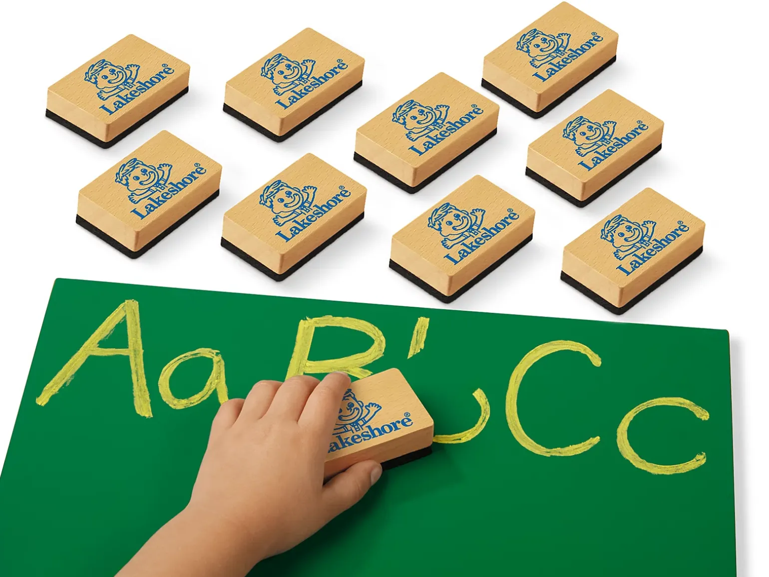 Chalk Lapboard Erasers - Set of 10