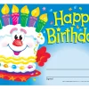 Cheerful Cake Birthday Certificates