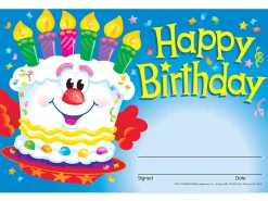 Cheerful Cake Birthday Certificates