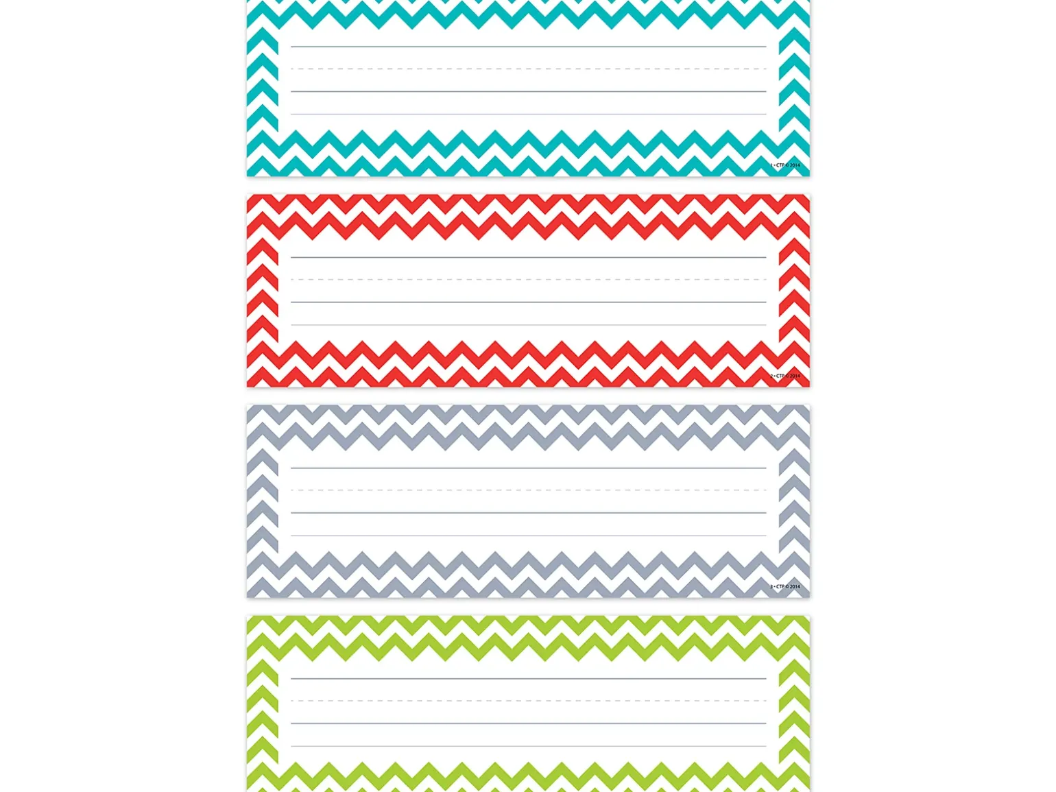 Chevron Nameplates - Variety Pack
