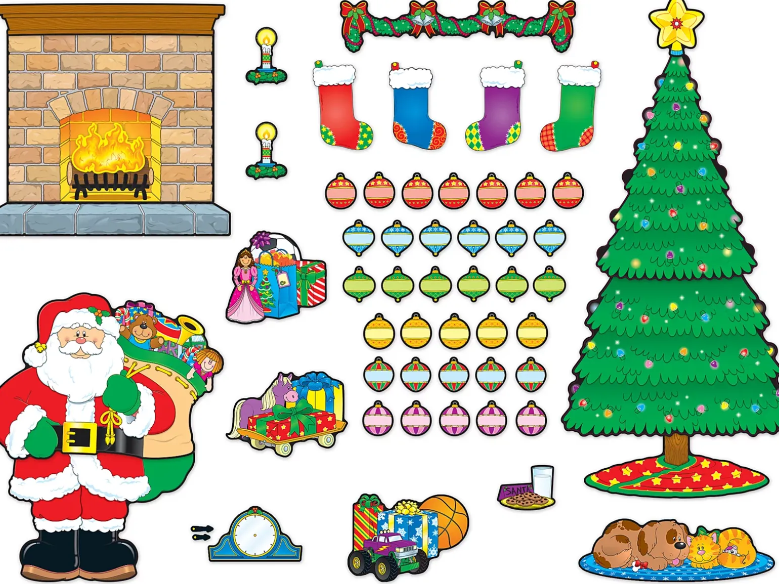 Christmas Scene Bulletin Board Set
