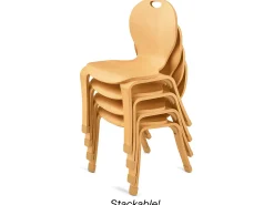 Classic Birch Classroom Stacking Chairs