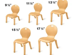 Classic Birch Classroom Stacking Chairs