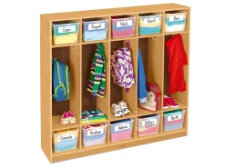 Classic Birch Coat Lockers for 10