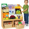 Classic Birch Help-Yourself Bookstand with Storage