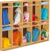 Classic Birch Individual Coat Lockers for 10