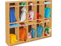 Classic Birch Individual Coat Lockers for 10