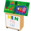 Classic Birch Magnetic Write & Wipe Big Book Center