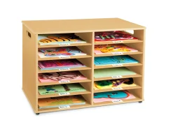Classic Birch Tabletop Communication Center
