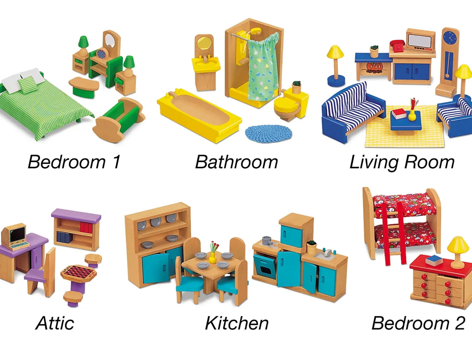 Classic Dollhouse Furniture