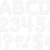 Classic White 4" Self-Adhesive Punch-Out Letters