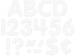 Classic White 4" Self-Adhesive Punch-Out Letters