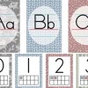 Classroom Cottage Alphabet Card Bulletin Board Set