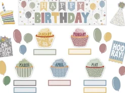 Classroom Cottage Birthday Bulletin Board Set